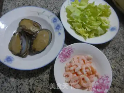 Make Shrimp abalone and cabbage step 0