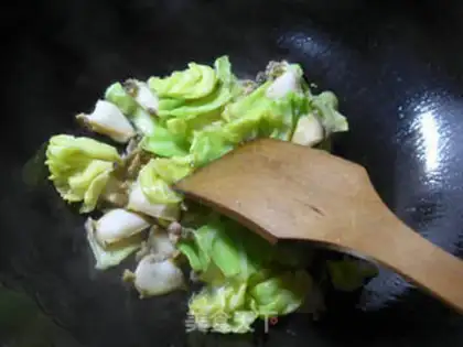 Make Shrimp abalone and cabbage step 5