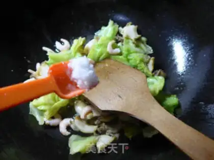 Make Shrimp abalone and cabbage step 8