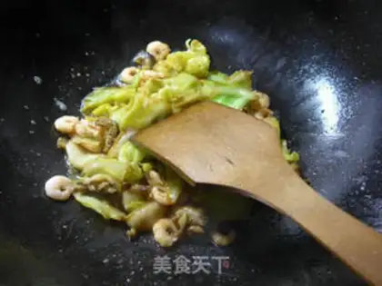 Make Shrimp abalone and cabbage step 9