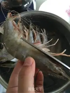 Make Garlic fan to shrimp step 0