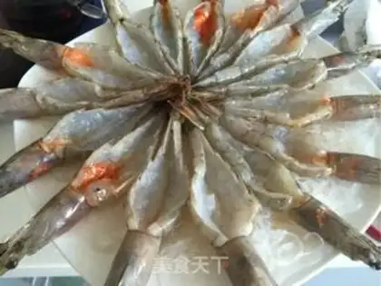 Make Garlic fan to shrimp step 7