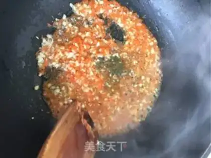 Make Garlic fan to shrimp step 9
