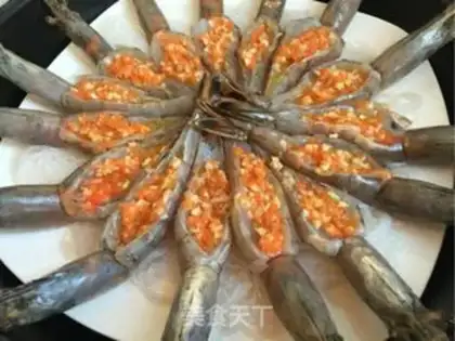 Make Garlic fan to shrimp step 10