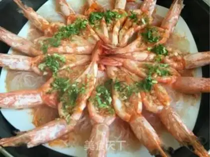 Make Garlic fan to shrimp step 11