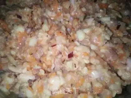 Make Horseshoe meat dumplings step 6