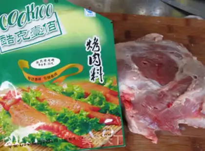 Make Roasted lamb legs with vegetable salad step 2