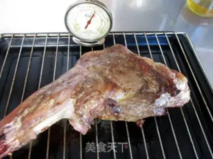 Make Roasted lamb legs with vegetable salad step 8