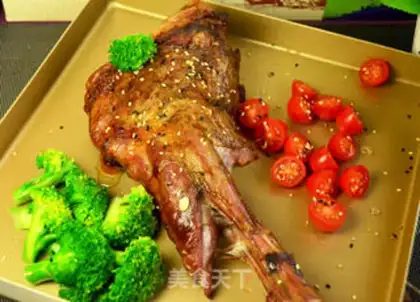 Make Roasted lamb legs with vegetable salad step 9
