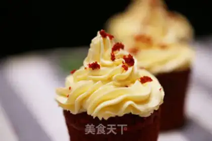 Make Red velvet cupcakes step 21