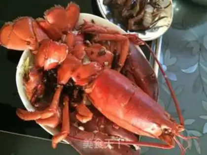 Make Garlic fan lobster step 2