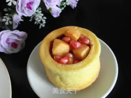 Make Cup of cake fruit step 8