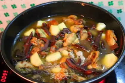 Make Chicken stew mushrooms step 9
