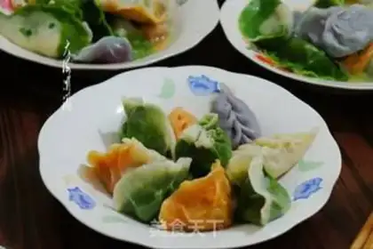 Make The colorful night dumplings step 10