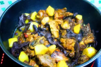 Make Chicken stew mushrooms step 10
