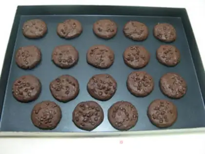 Make Chocolate bean cookies step 15