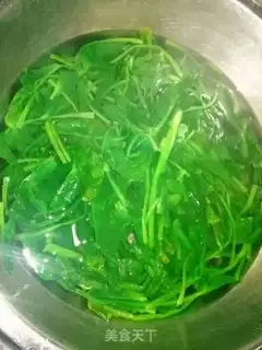 Make A spinach fan step 1