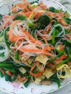 Make A spinach fan step 9