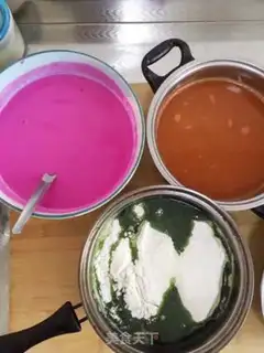Make Rainbow rice cake step 11