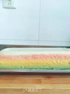 Make Rainbow rice cake step 19