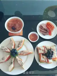 Make Rainbow rice cake step 25