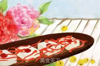 Make Rose tofu step 3