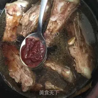 Make Red burning pork bones step 8