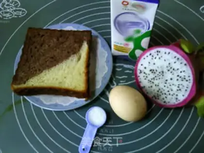 Make Flamingo bread steamed pudding step 0