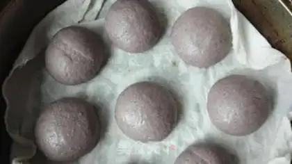 Make Purple rice buns step 13