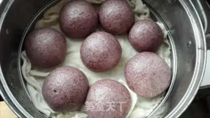 Make Purple rice buns step 16