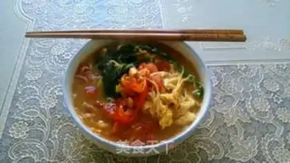 Make A bowl of hot noodles step 6