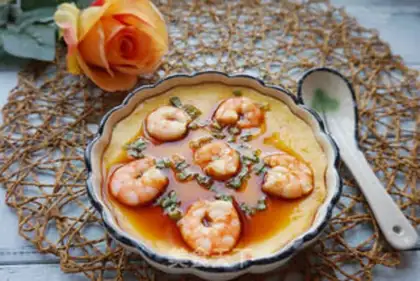 Make Shrimp steamed eggs step 9