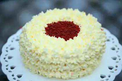 Make Red velvet cake step 24
