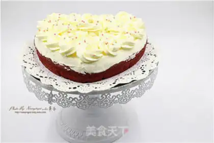 Make Red velvet cream cake step 21