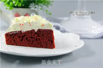 Make Red velvet cream cake step 23