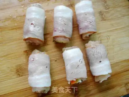 Make Bacon chicken rolls step 6