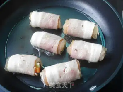 Make Bacon chicken rolls step 7