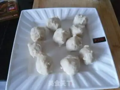 Make Curry fishballs step 1