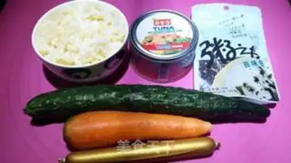 Make A group of five-color dinners step 0