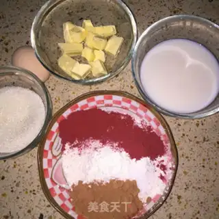 Make Red velvet cake step 0