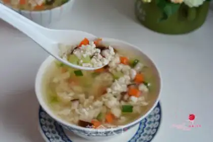 Make The colored chicken soup step 12
