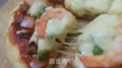 Make Shrimp pizza step 17