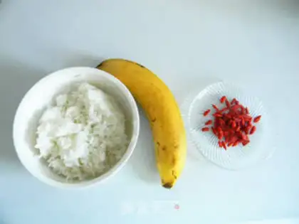 Make Banana rice congee step 0