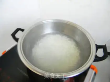 Make Banana rice congee step 2