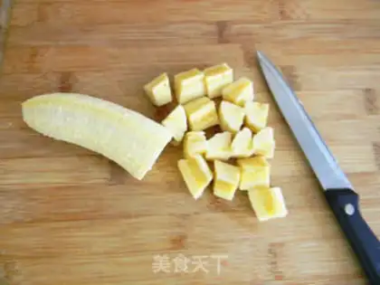 Make Banana rice congee step 4