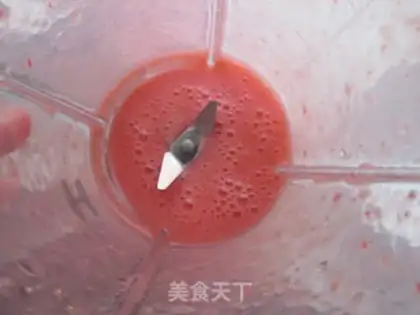Make Pink strawberry jelly step 2