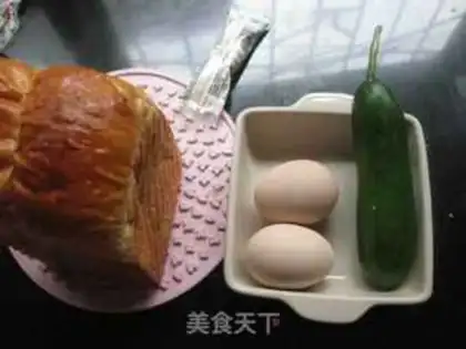 Make cucumber egg sandwich step 0