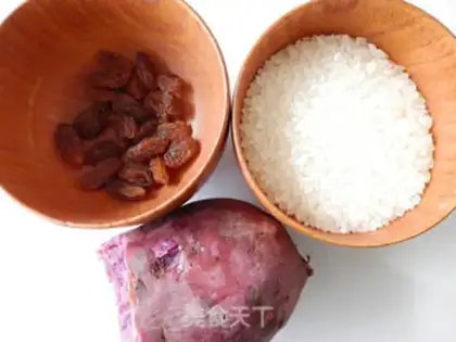 Make Potato rice congee step 0