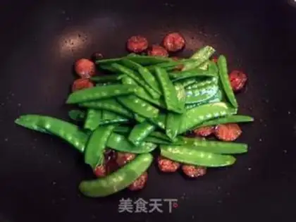 Make Weenie fried Dutch beans step 4