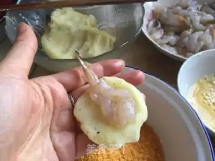 Make Potato mashed shrimp step 4